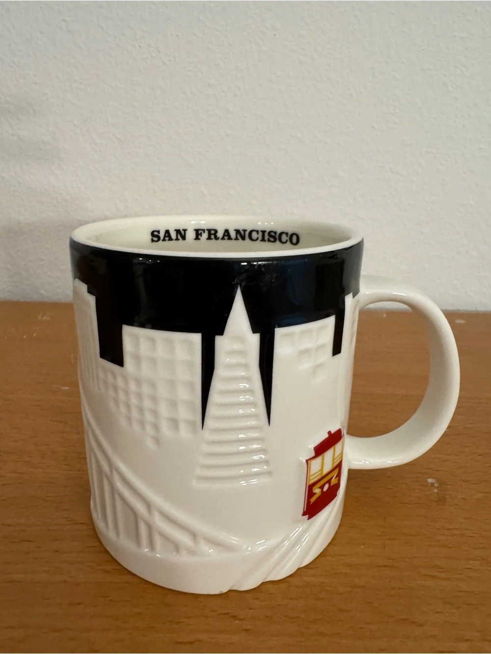 Starbucks | San Francisco Skyline Red Trolley Car Coffee Cup